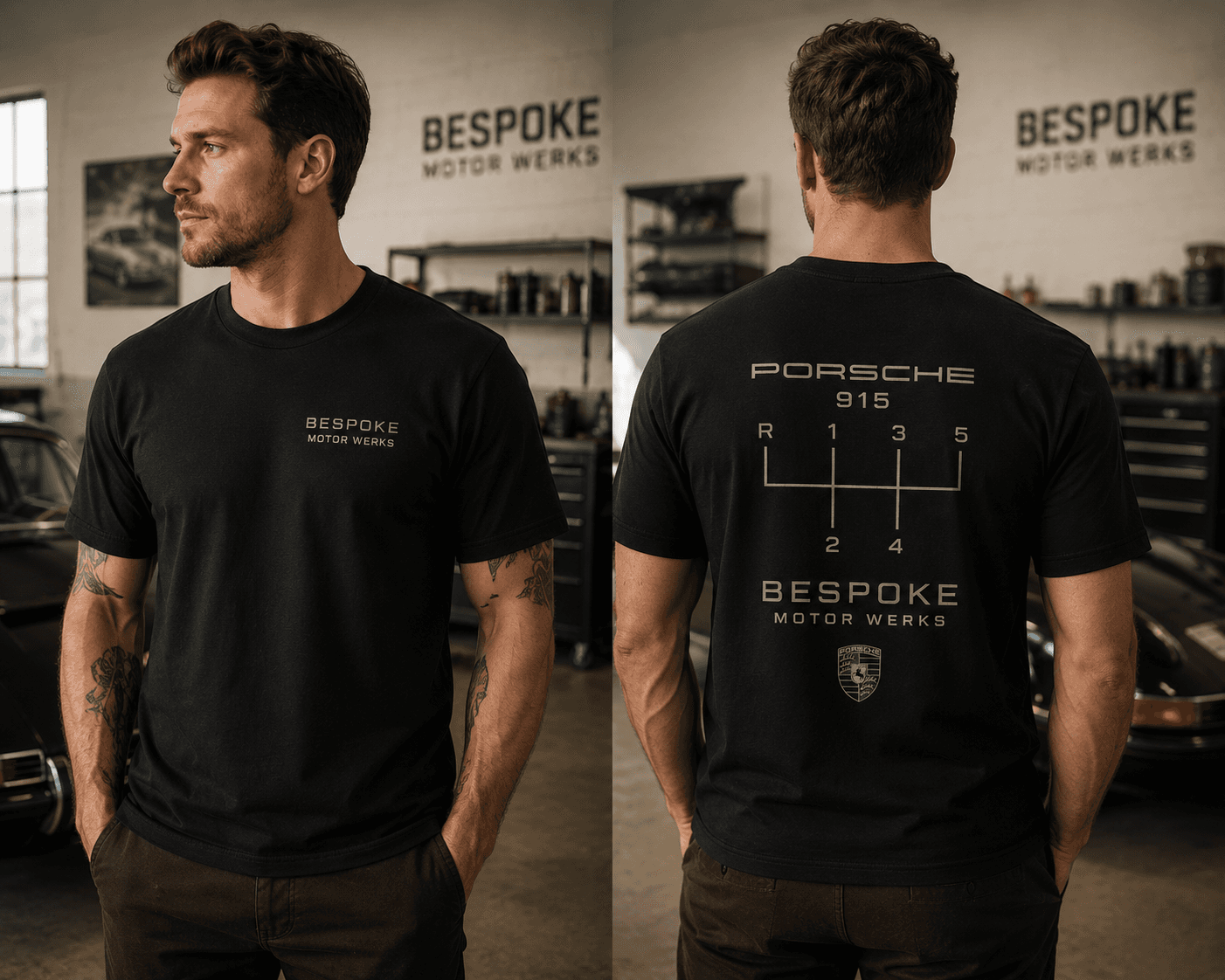 Werks Workshop Tee — holding photograph