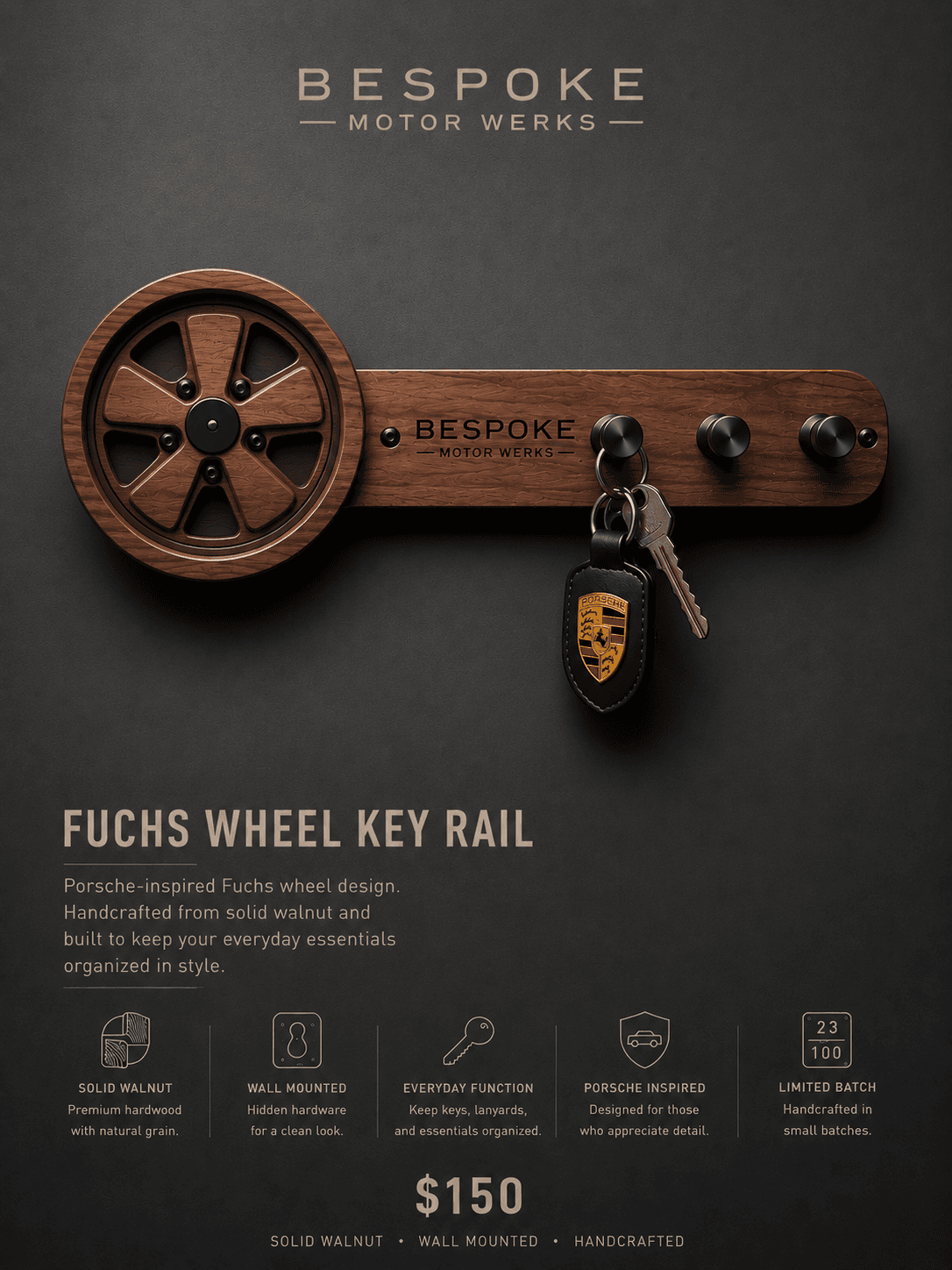 Fuchs Wheel Key Rail — holding photograph